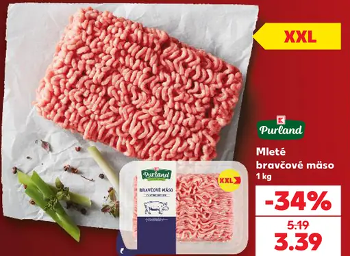 Pureland mleté bravčové mäso