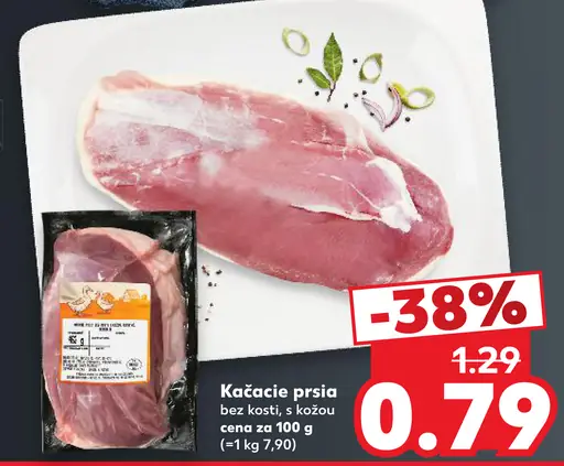 Kačacie prsia bez kosti s kožou