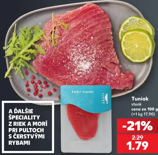 Tuniakový steak