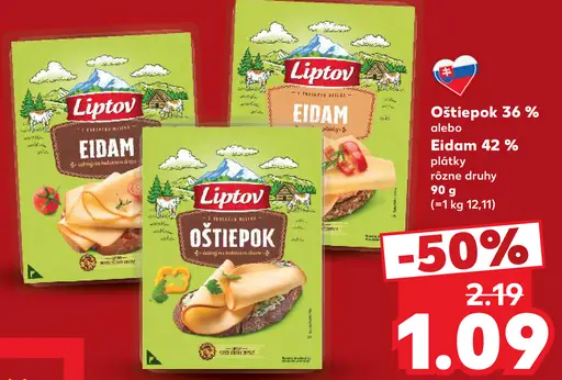 Liptov plátky Eidam, Liptov plátky Oštiepok