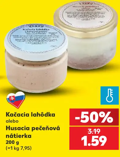 Kačacia lahôdka alebo Husacia pečeňová nátierka