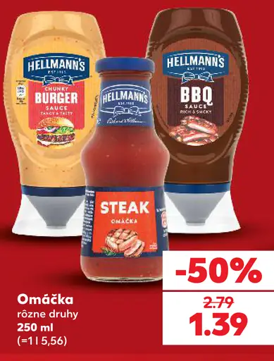 Hellmann’s omáčka – Burger, Steak, BBQ