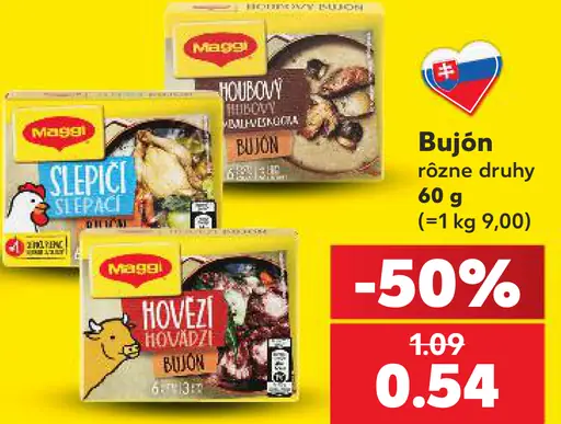 Maggi bujón slepačí hovädzí zeleninový