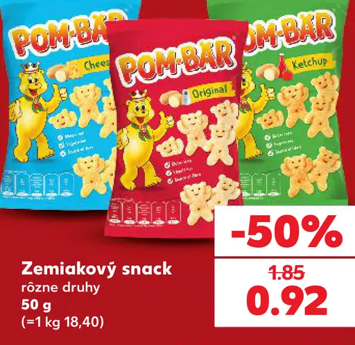 Pom-Bär zemiakový snack