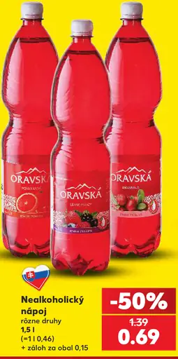 Oravská nealkoholický nápoj rôzne druhy
