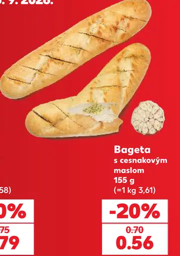 Bageta s cesnakovým maslom