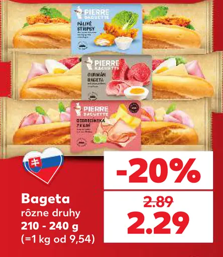 Bagueta rôzne druhy