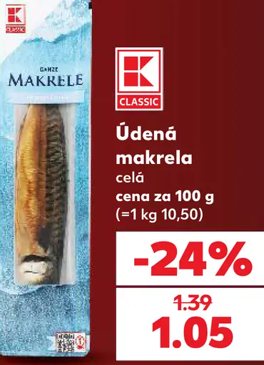 Údená makrela celá