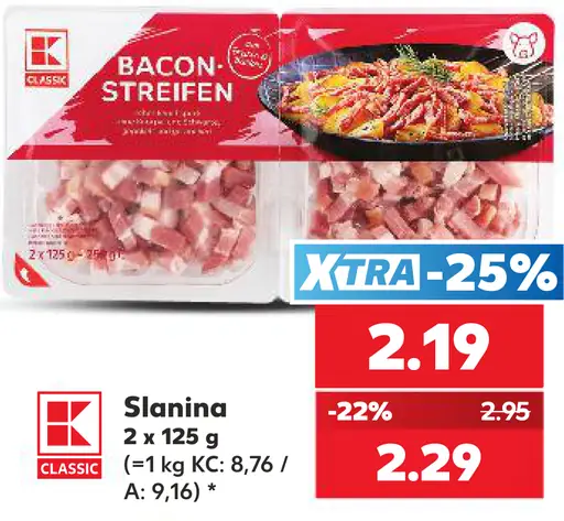 K-Classic slanina Bacon Streifen
