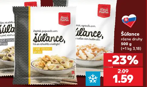 Šúľance rôzne druhy
