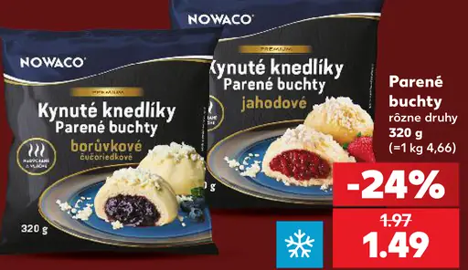 Kynuté knedlíky borůvkové, kynuté knedlíky jahodové