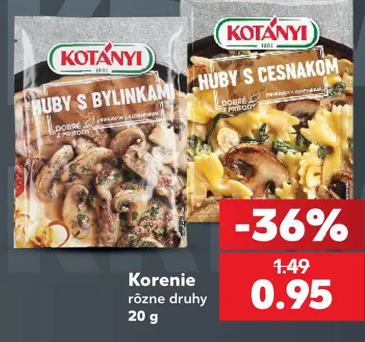 Kotányi Huby s bylinkami; Huby s cesnakom