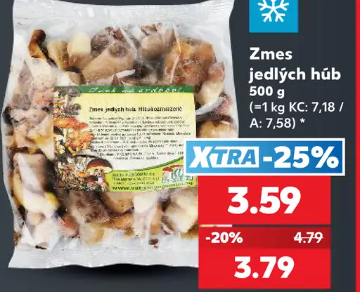 Zmes jedlých húb