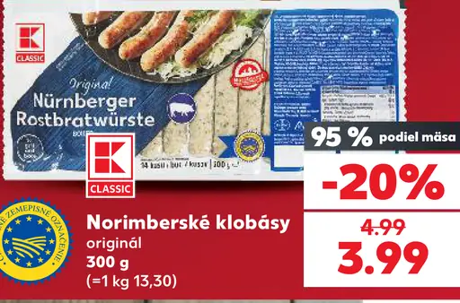 Nürnberské klobásy originál