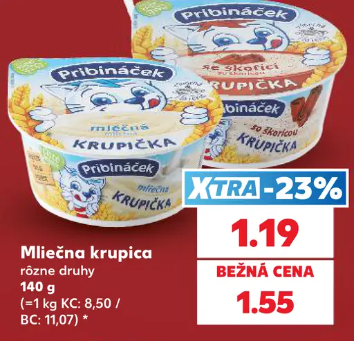 Pribináček Mliečna krupica