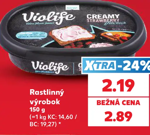 Violife Creamy Strawberry rastlinný výrobok