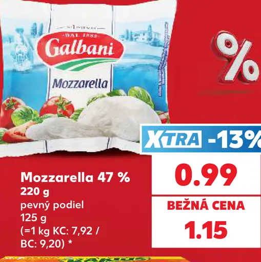 Galbani Mozzarella 47%