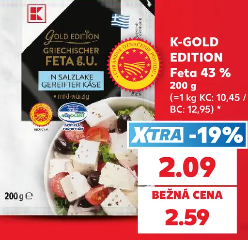 K-Gold Edition syr Feta 43 %
