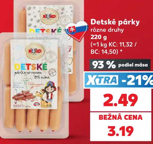 Nord Detské párky