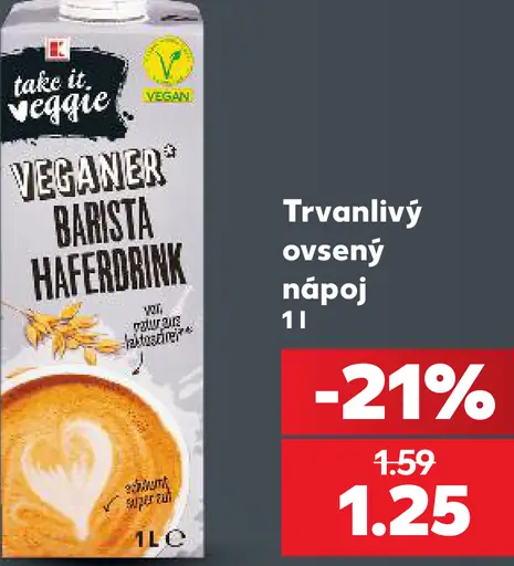 Take it Veggie Trvanlivý ovsený nápoj