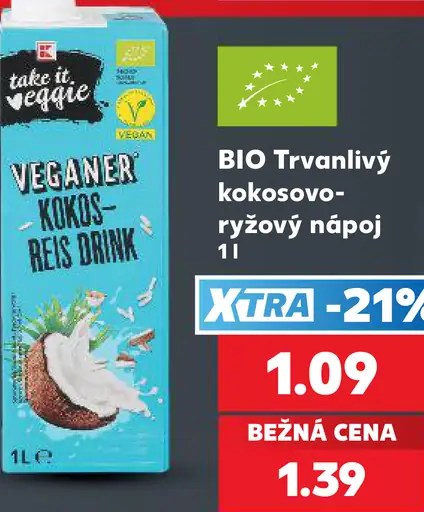 Take It Veggie BIO Trvanlivý kokosovo-ryžový nápoj