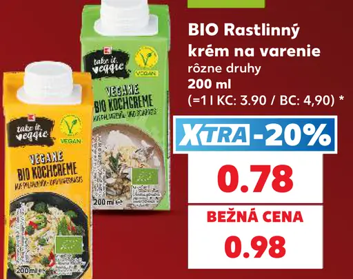 Take It Veggie BIO Rastlinný krém na varenie