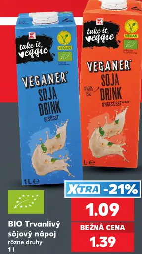 Take it veggie BIO trvanlivý sójový nápoj – rôzne druhy