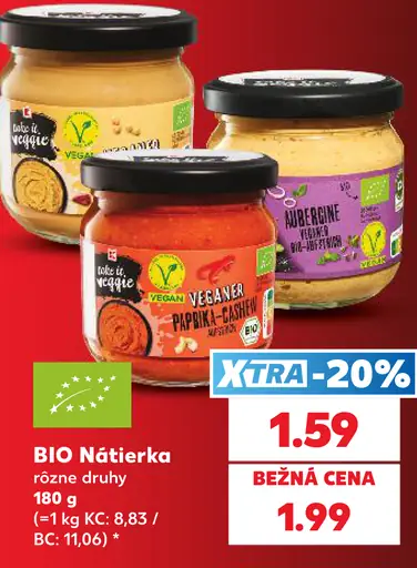 BIO nátierka, rôzne druhy