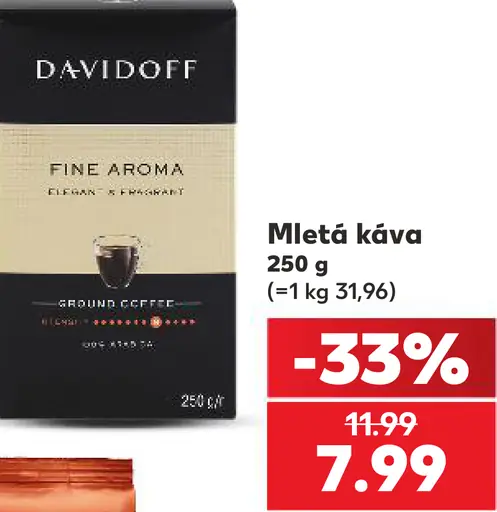 Davidoff Fine Aroma pražená mletá káva