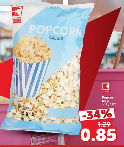 K-Classic slaný popcorn