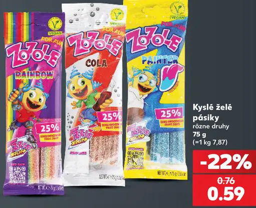 JOJO kyslé želé pásiky