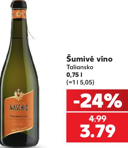 Maschio šumivé víno Taliansko