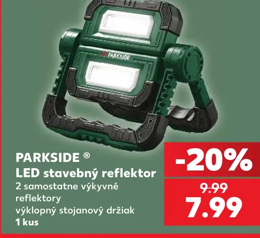 Parkside LED stavebný reflektor