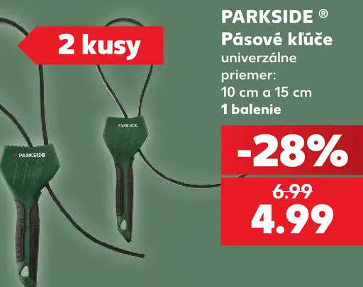 Parkside pásové kľúče, univerzálne