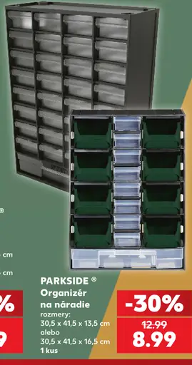 PARKSIDE Organizér na náradie, rozmery 30,5 × 41,5 × 13,5 cm alebo 30,5 × 41,5 × 16,5 cm
