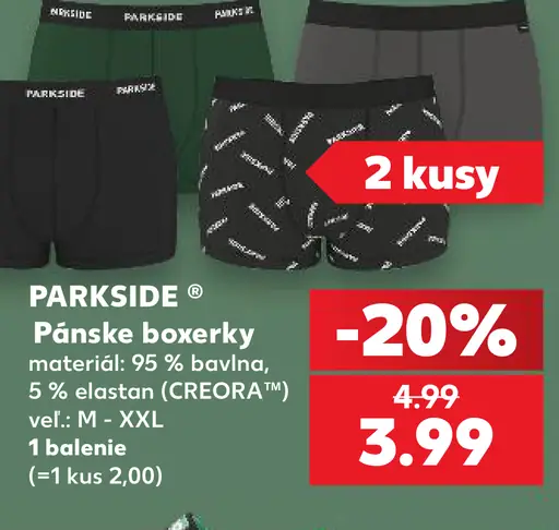 Parkside Pánske boxerky