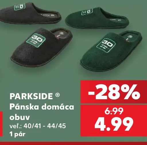 Parkside Pánska domáca obuv