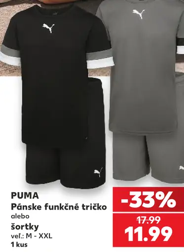 Puma Pánske funkčné tričko alebo Šortky