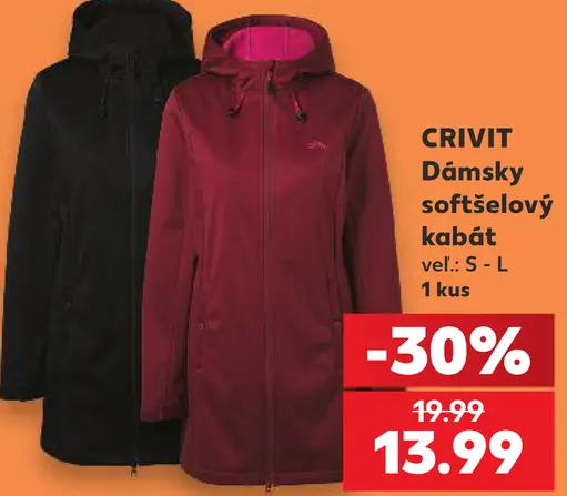 Crivit Dámsky softšelový kabát