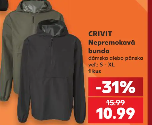 Crivit Nepremokavá bunda