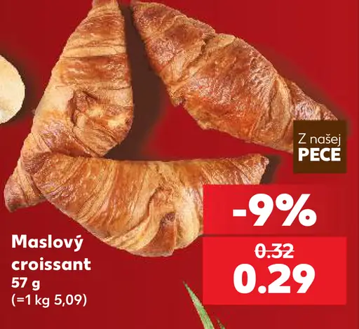 Maslový croissant