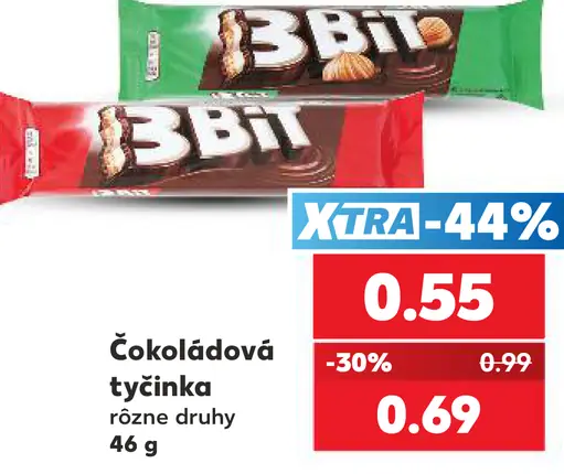Čokoládová tyčinka, rôzne druhy