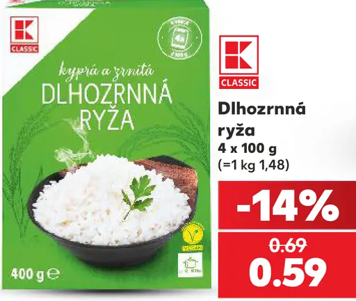 K-Classic dlhozrnná ryža