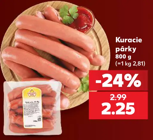 K-Classic kuracie párky