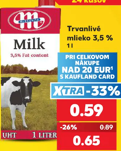 Trvanlivé mlieko 3,5%