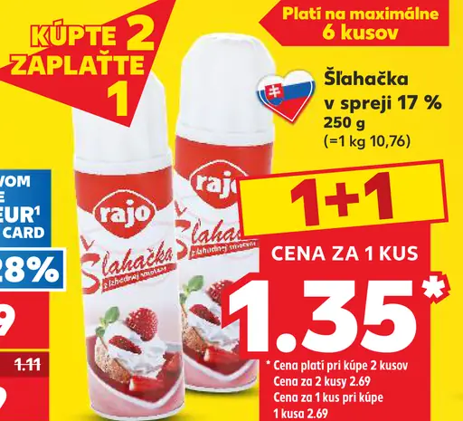 Rajo Šľahačka v spreji 17%