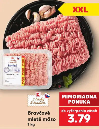 Bravčové mleté mäso