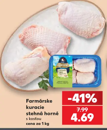 Farmárske kuracie stehná horné s kosťou