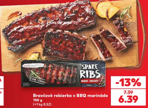 Bravčové rebierka v BBQ marináde