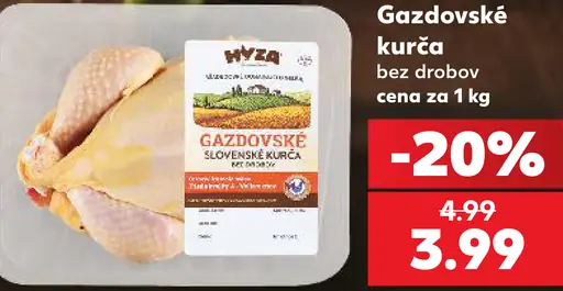 Hyza Gazdovské kurča bez drobov